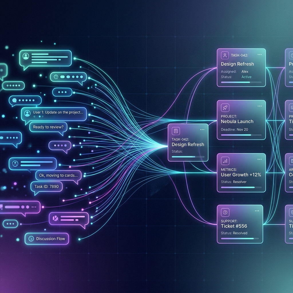 ThreadClarity transforms messy conversations into structured, actionable intelligence